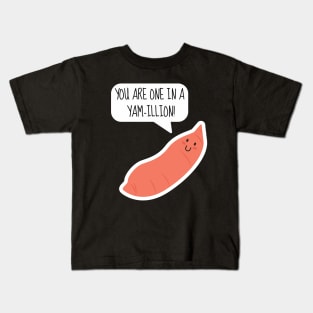 You Are One In A Yam-illion Funny Sweet Potato Kids T-Shirt